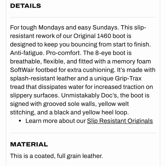 Dr. Martens AirWair Black Leather Cushion Sole Boots - Picture 16 of 16